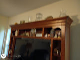 Wood Entertainment Center with Shelving and Cabinets - thumbnail 9 of 13