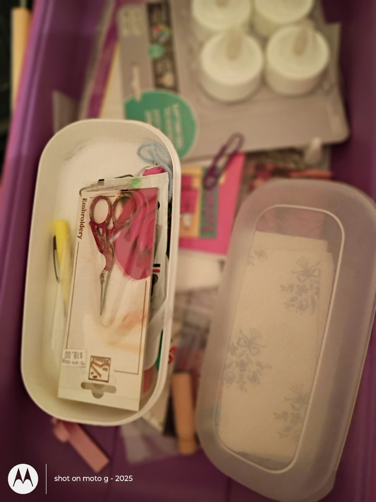 Assorted Embroidery and Craft Supplies in Storage Containers - image 3 of 11