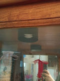 Tall Wood and Glass Curio Display Cabinet - thumbnail 5 of 6