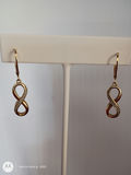 14K Gold Infinity Drop Earrings - thumbnail 2 of 6