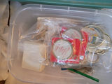 Plastic Storage Bins with Cross Stitch and Craft Supplies - thumbnail 6 of 7