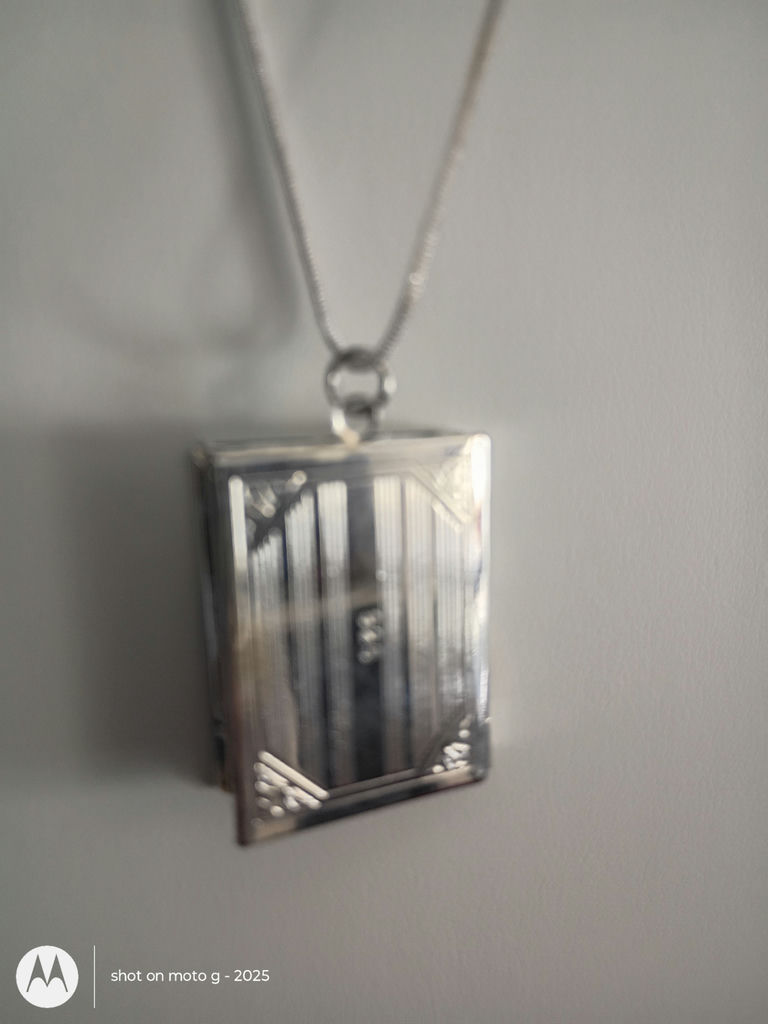 Silver 925 Cross Locket Necklace - image 1 of 3