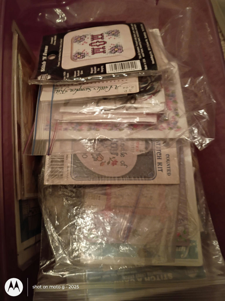 Cross Stitch and Craft Magazines with Storage Bins and Binder - image 12 of 16