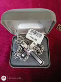 Stainless Steel Cross Pendant Necklace - thumbnail 1 of 6
