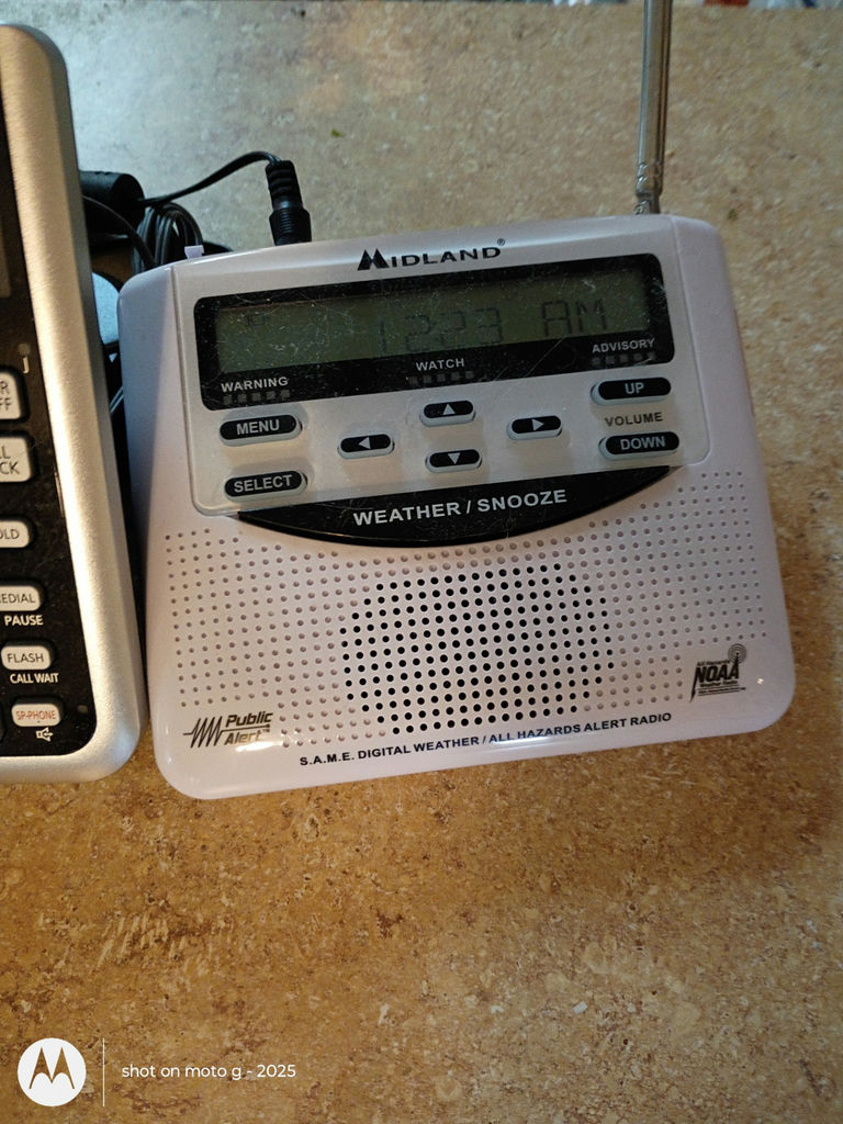 Emergency Weather Radio, Cordless Phone System, Lanterns, and Battery Charger Set - image 2 of 4