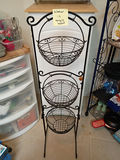 Three-Tier Metal Hanging Basket Stand - thumbnail 1 of 3