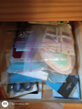 Wooden Rolling Drawer Organizer with Assorted Office and Craft Supplies - thumbnail 5 of 8