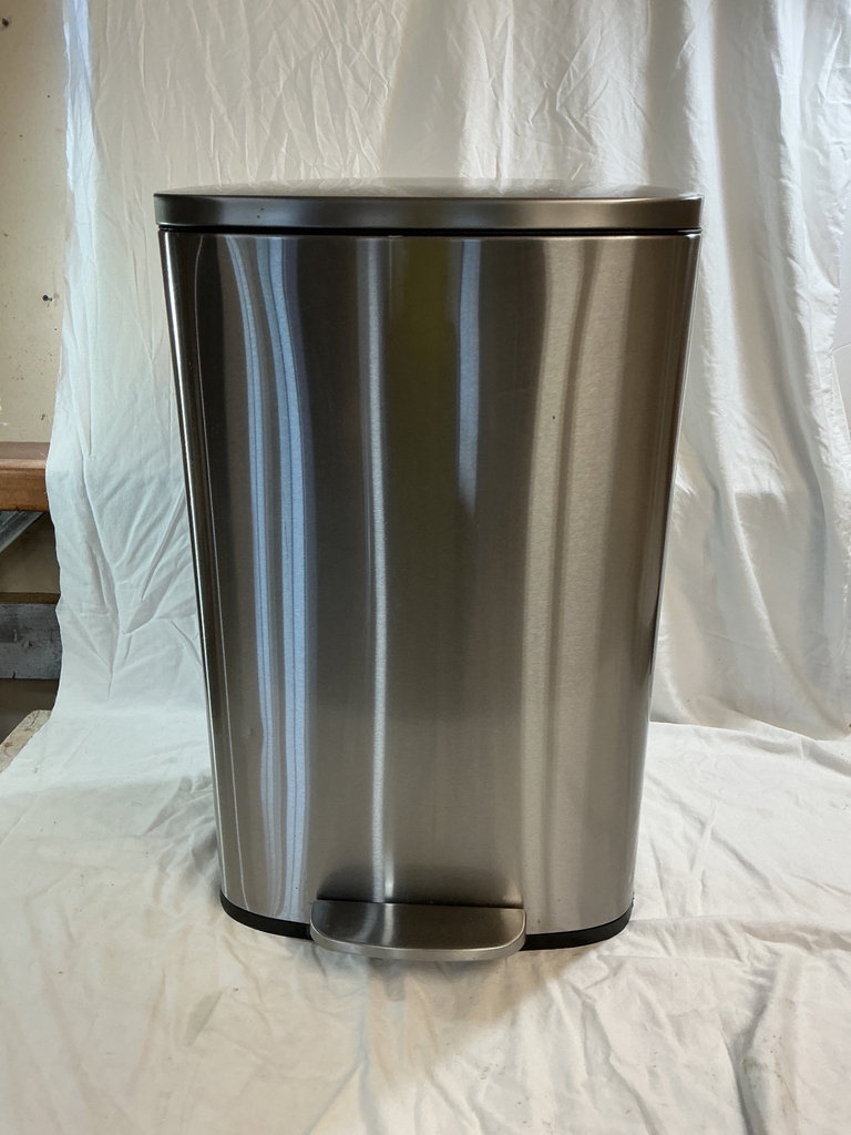 Pedal Trash Can and Two Stools - image 1 of 4