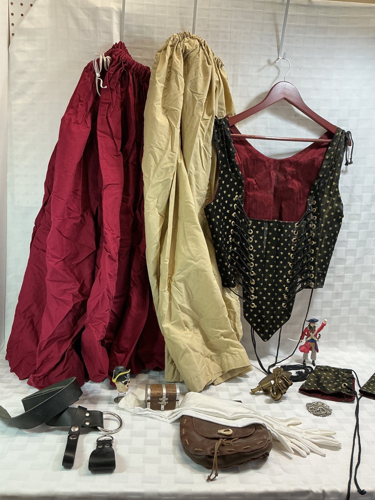 Pirate Cosplay costume pieces, leather accessories. - image 1 of 6
