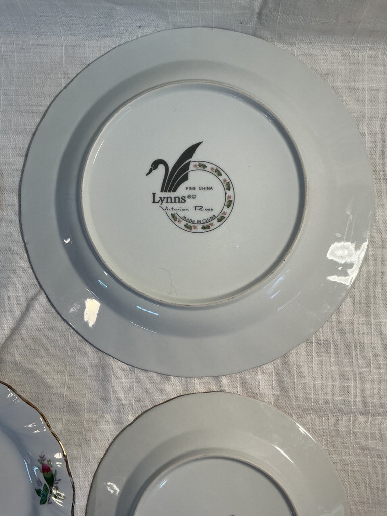 Lynns Victorian Rose Floral China Dinnerware Set - image 5 of 6
