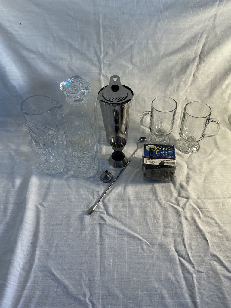 Waterford Crystal Decanter and glasses, and barware set - image 5 of 5