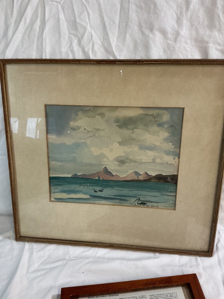 Framed maritime and coastal artworks - image 7 of 7