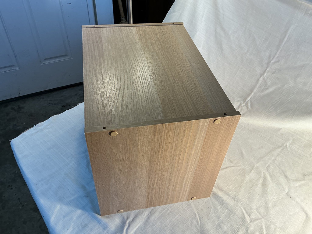 LOTS of Electronic Adapters, plug ins, inside a attractive Wood cabinet - image 1 of 4