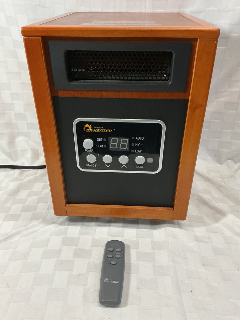 Dr Heater infrared space heater with remote, plus two portable heaters - image 2 of 5
