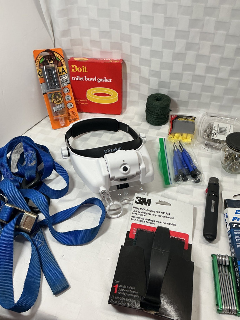 Assorted hardware tools and fasteners - image 8 of 8