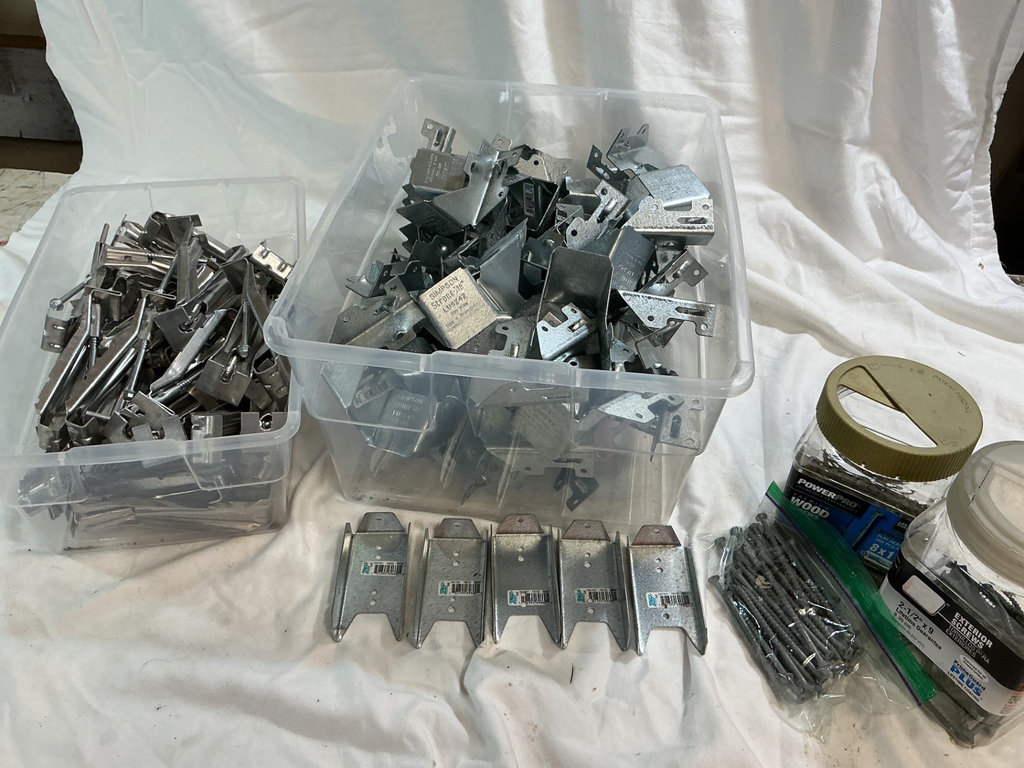 Assorted Metal Brackets and Fasteners - image 2 of 4