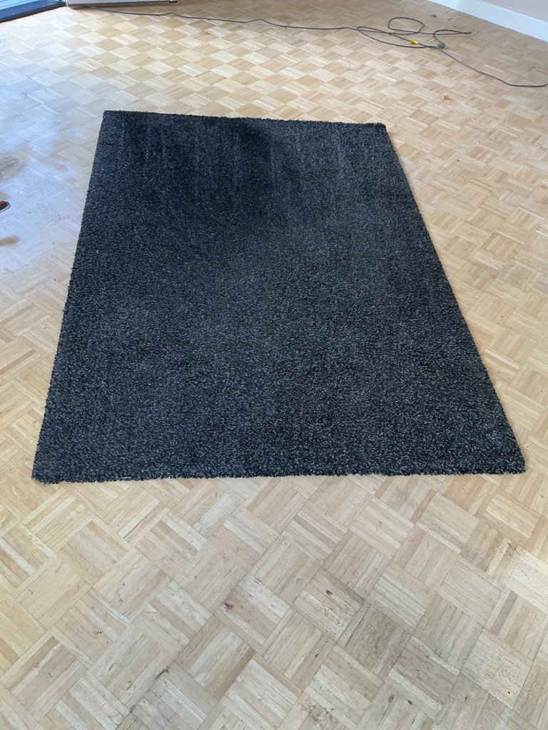 IKEA ALHEDE shag rug. Charcoal and gray. - image 1 of 3
