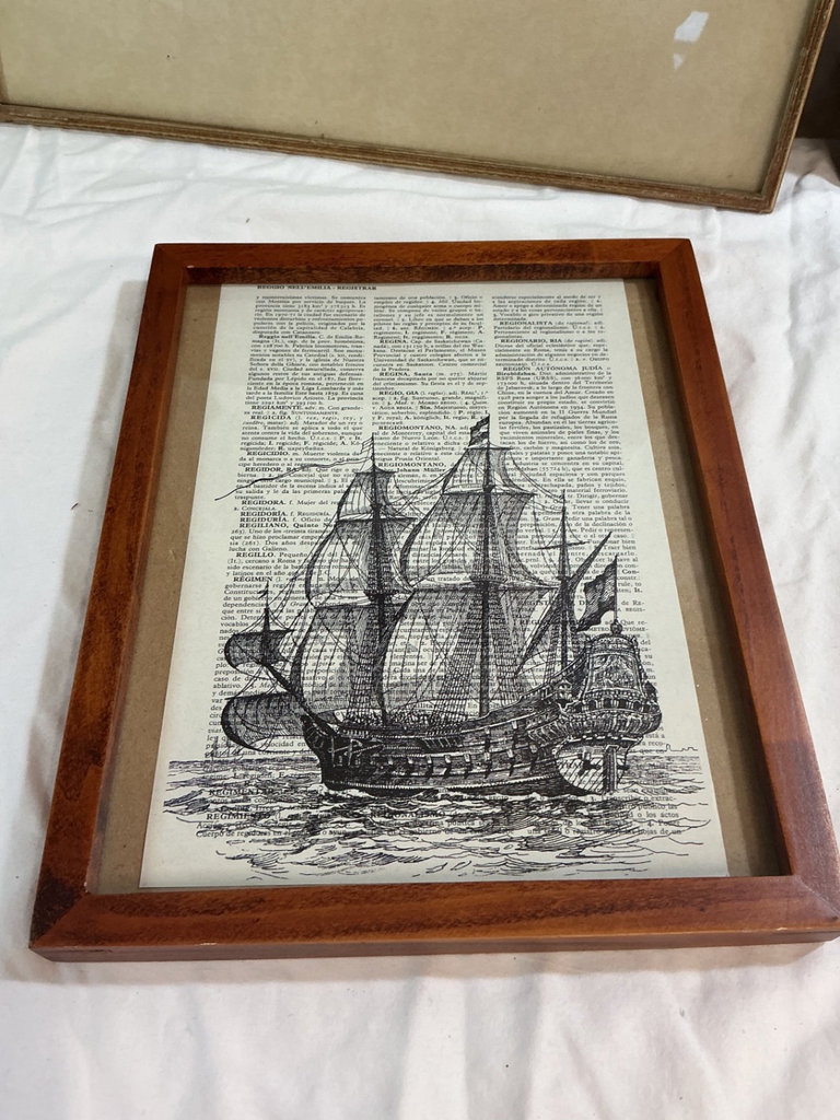 Framed maritime and coastal artworks - image 5 of 7