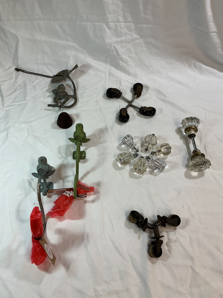 Assorted vintage hardware and decorative fittings - image 1 of 6
