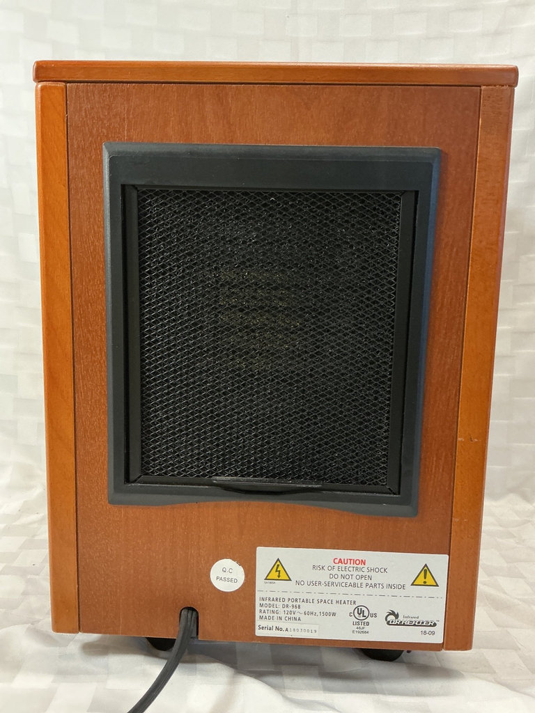 Dr Heater infrared space heater with remote, plus two portable heaters - image 3 of 5