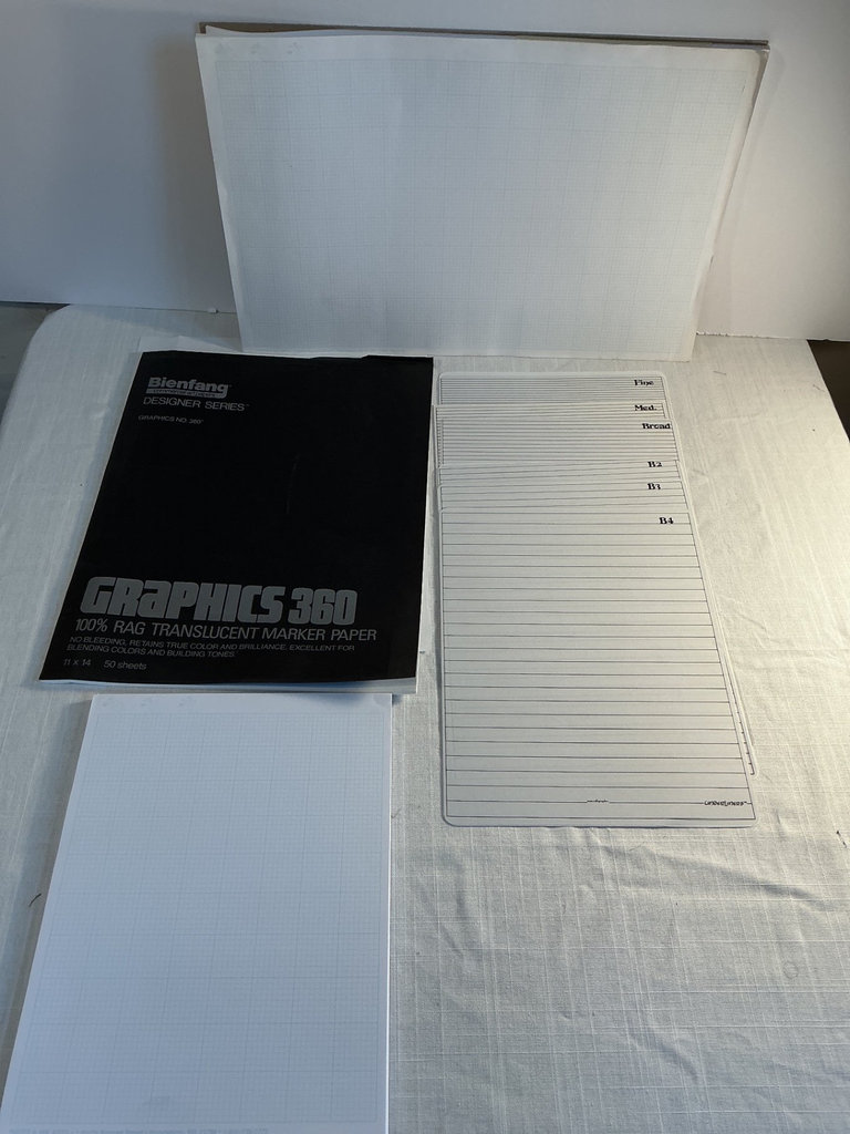 Assorted art supplies and calligraphy books - image 6 of 9