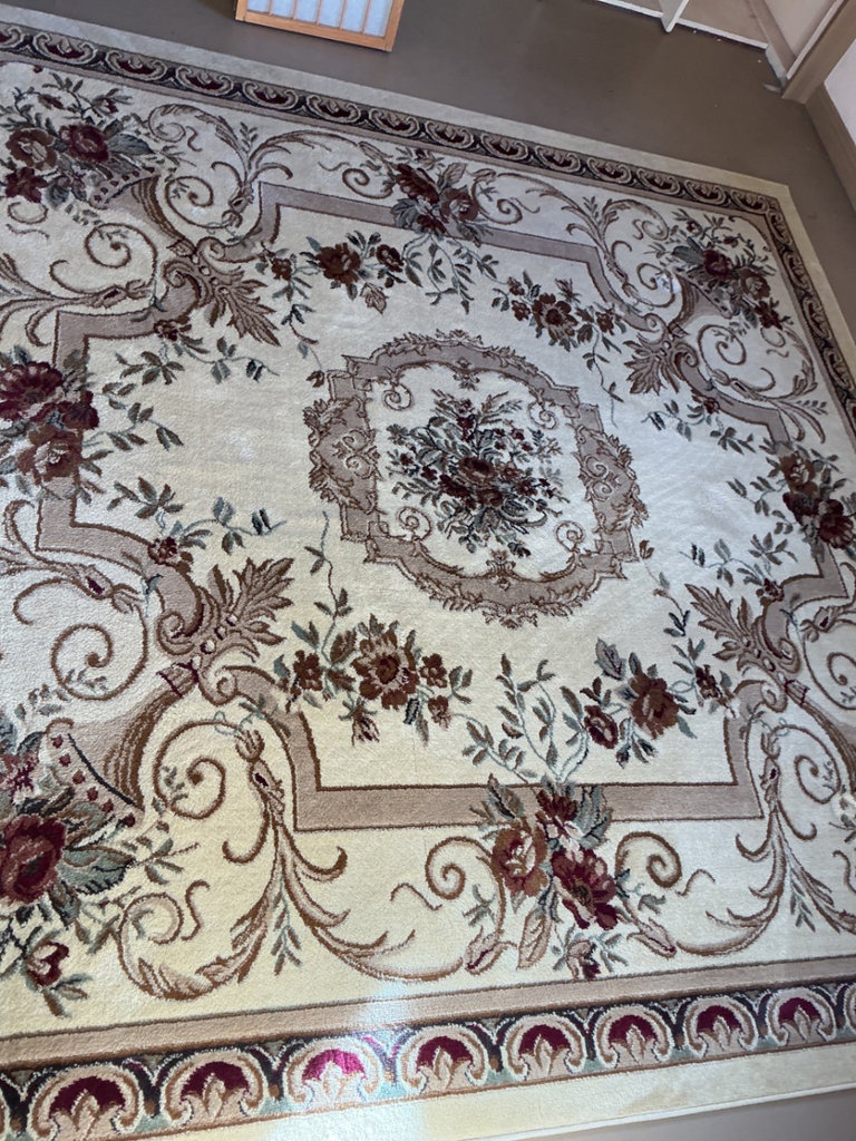 Classic Aubusson area rug (8x8 ft) - image 2 of 5