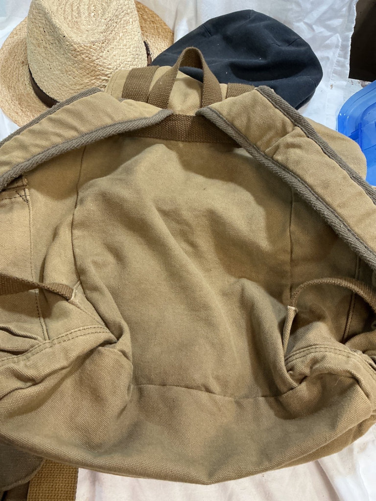 Assorted vintage outdoor hats and canvas packs - image 8 of 12