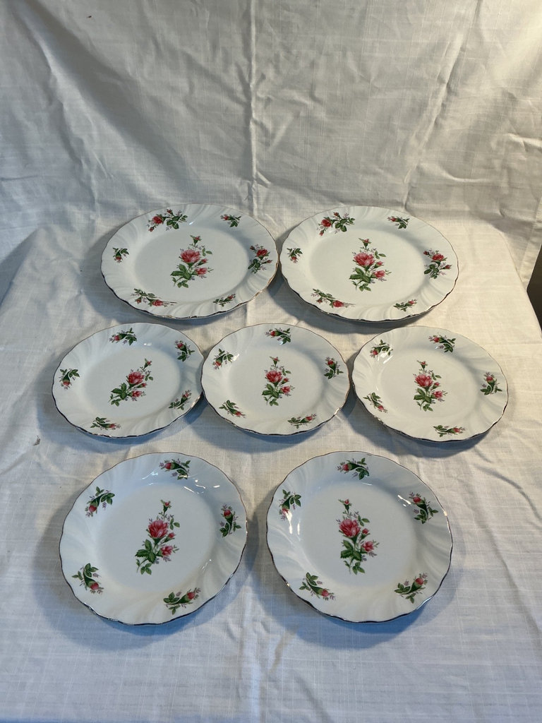 Lynns Victorian Rose Floral China Dinnerware Set - image 4 of 6
