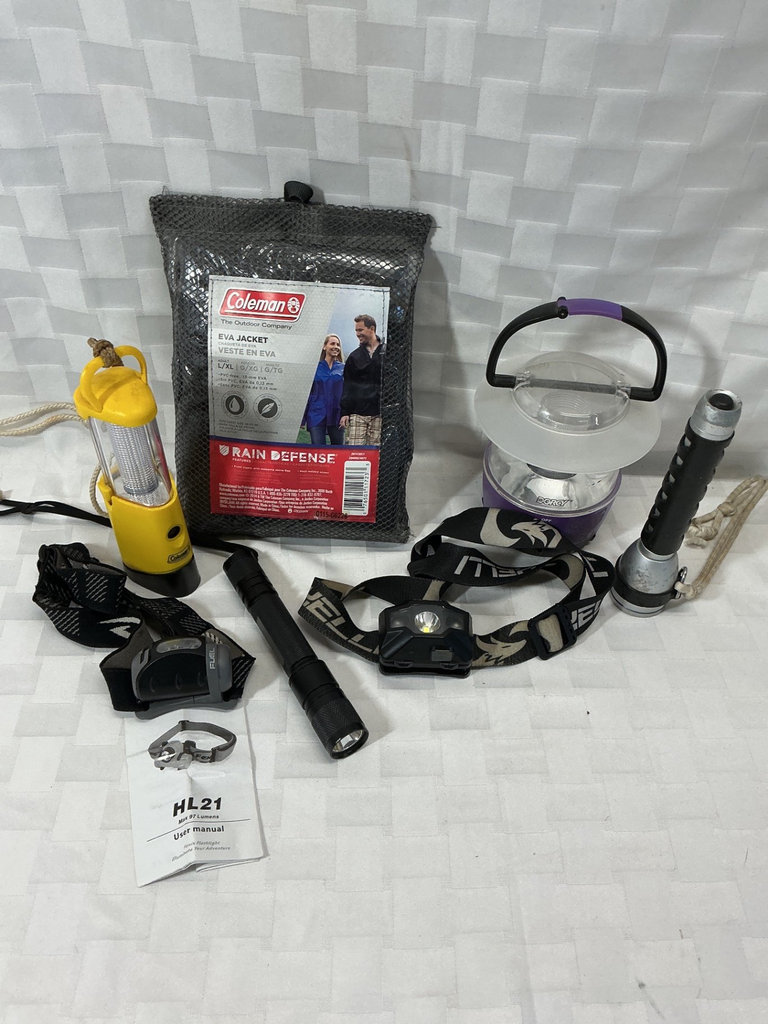 Camping lighting gear with Coleman Eva Jacket - image 1 of 4