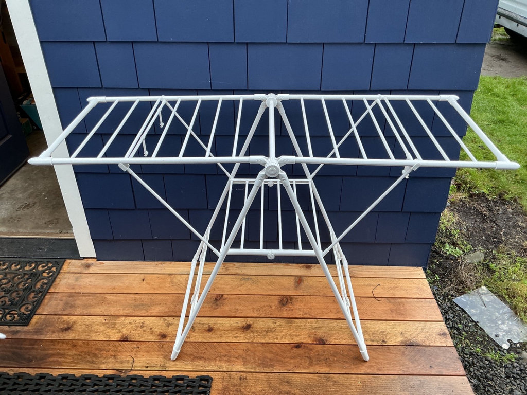 Laundry items: drying racks, ironing board, baskets and accessories - image 2 of 15