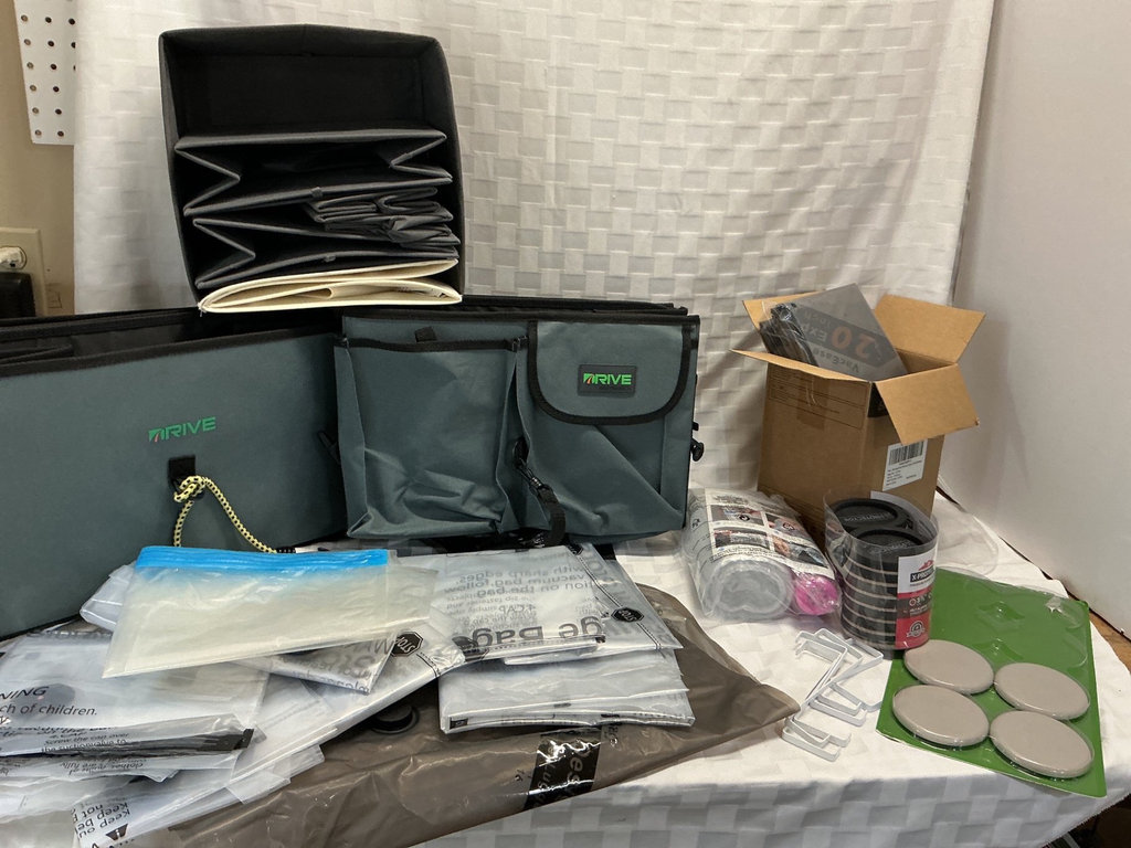 Vacuum storage bags, auto organizer bags, and furniture sliders - image 1 of 5