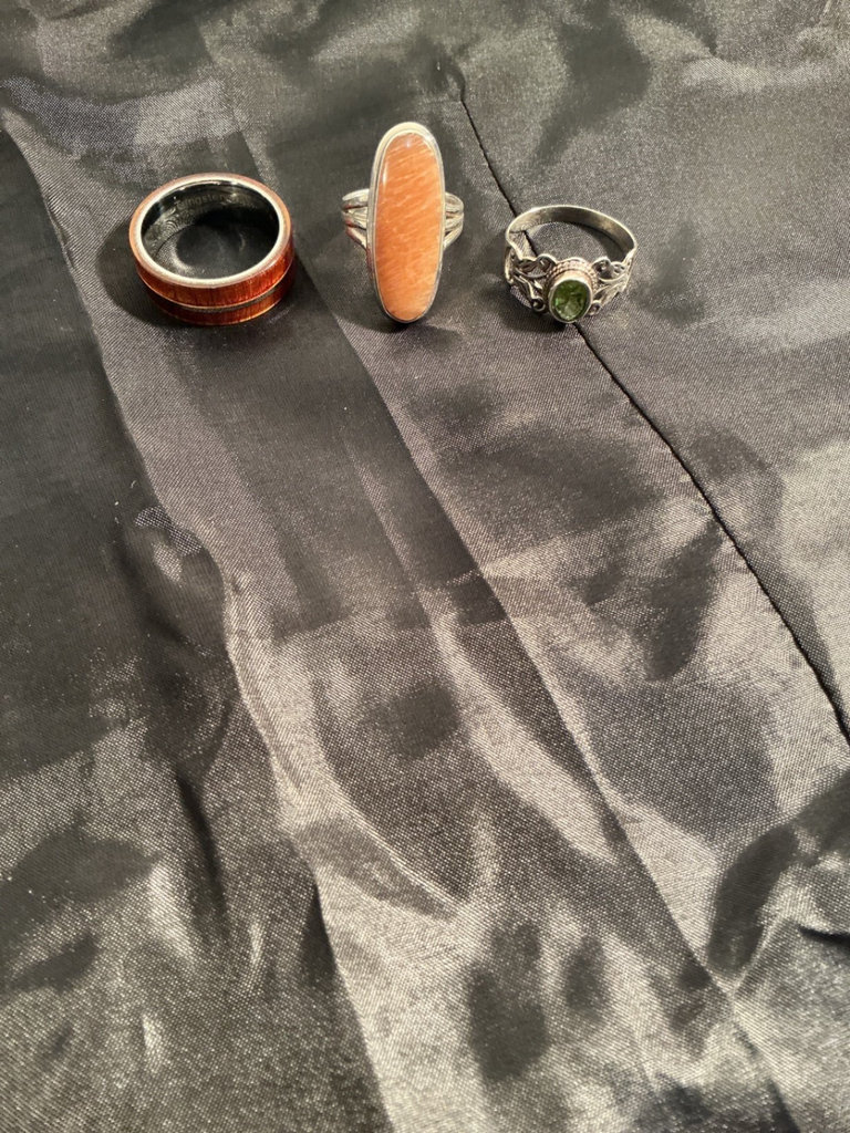 Opal beads and rings - image 2 of 5