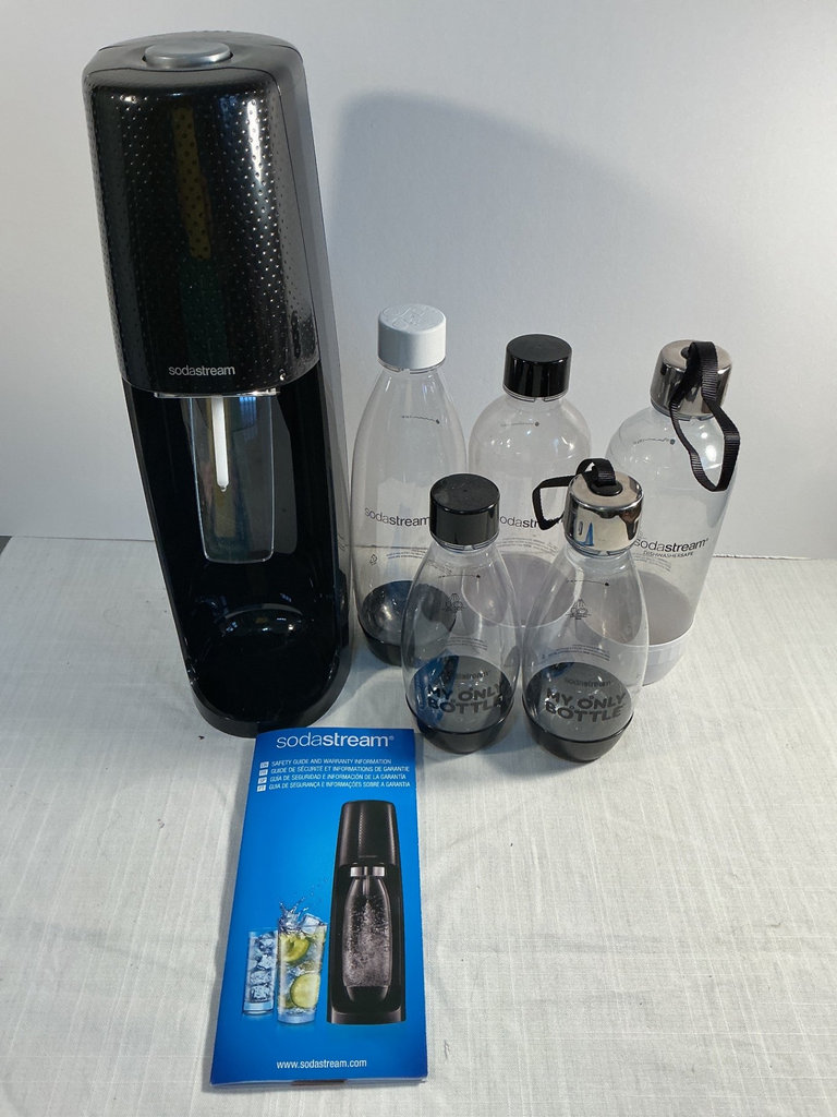 SodaStream home carbonation system with bottles - image 1 of 4
