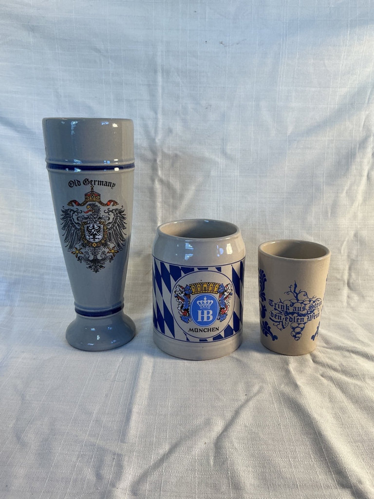 Assorted beer steins, glassware, and tankards - image 1 of 4
