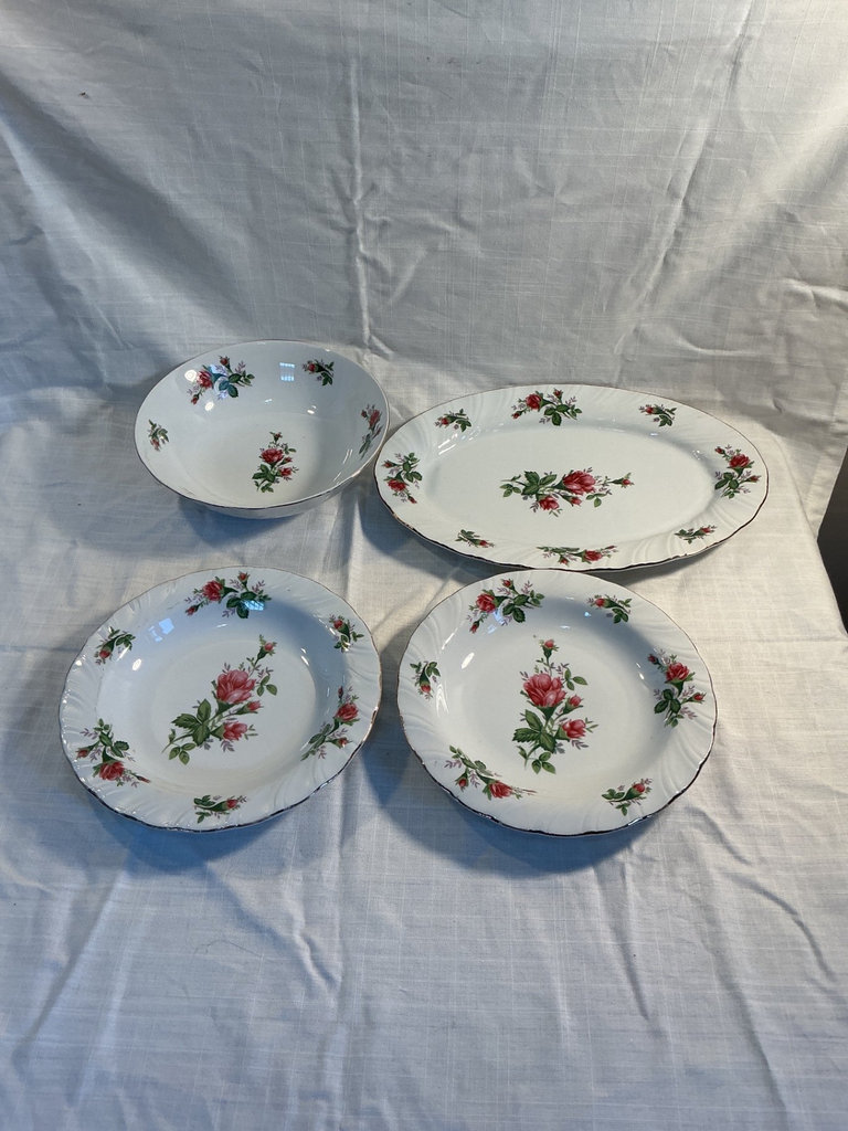 Lynns Victorian Rose Floral China Dinnerware Set - image 2 of 6