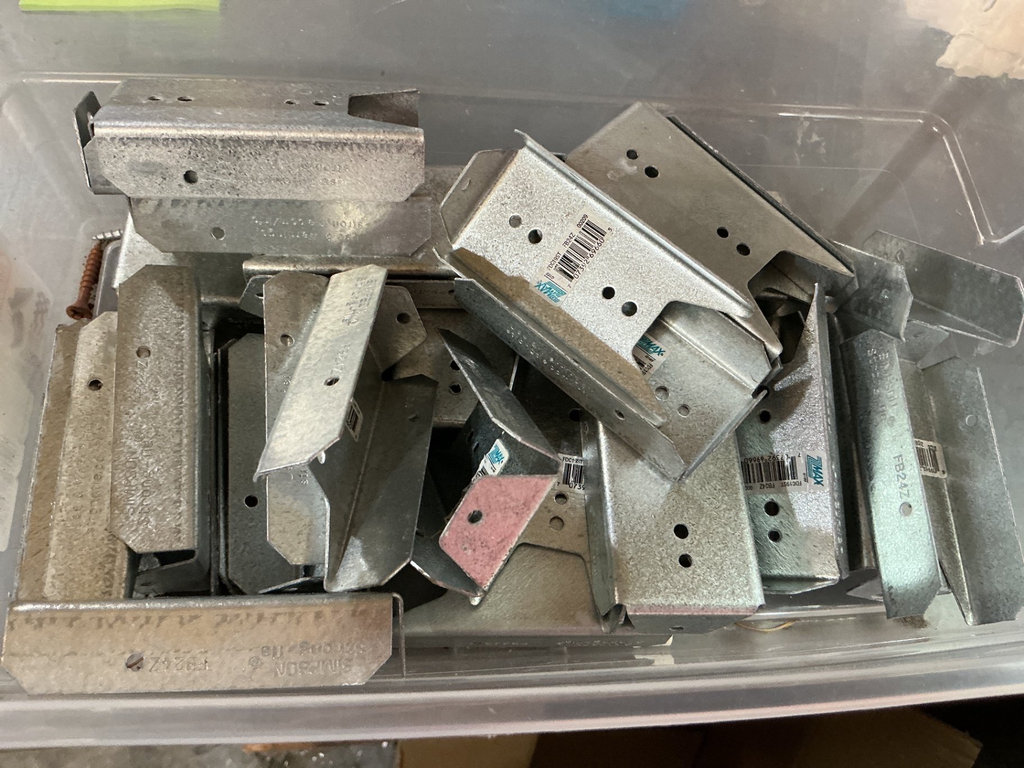 Assorted Metal Brackets and Fasteners - image 1 of 4