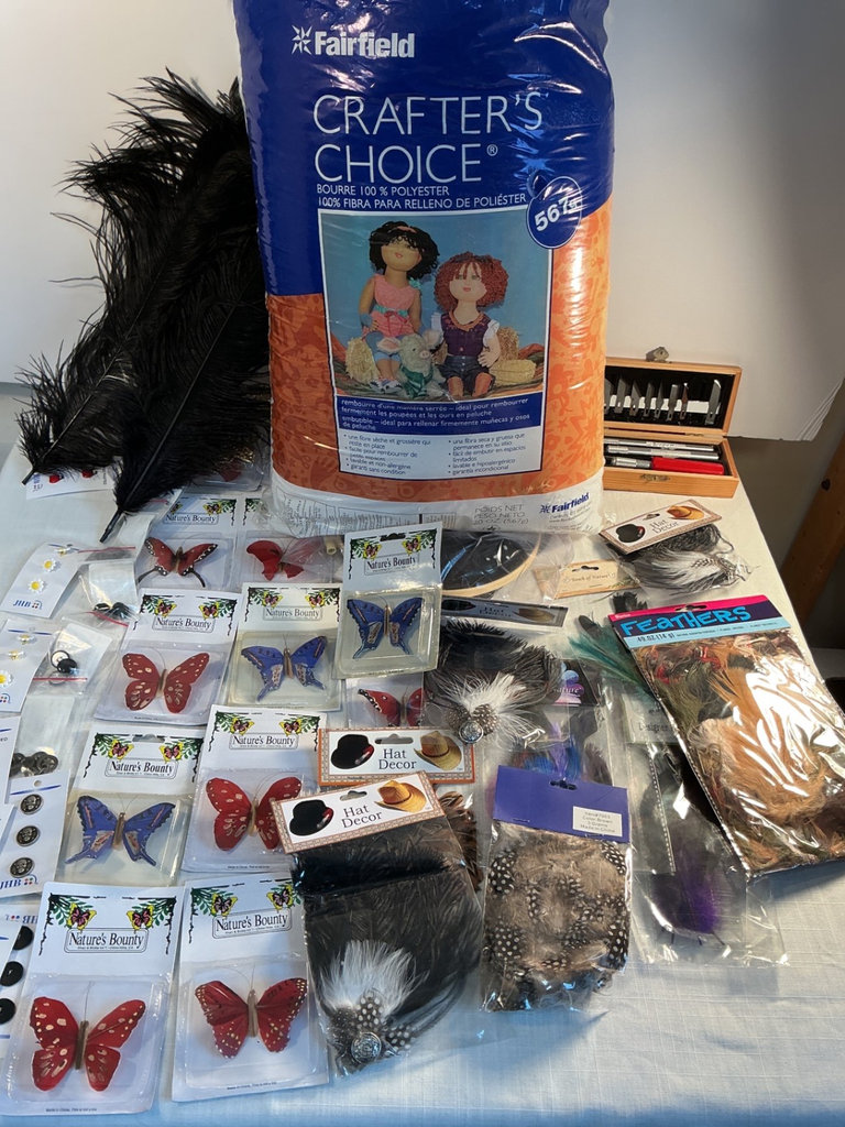 Assorted Craft Supplies and Adult coloring books - image 1 of 9