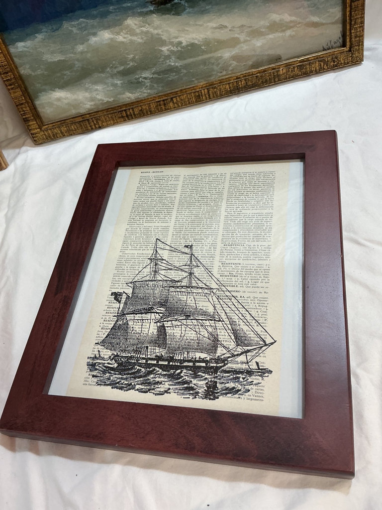 Framed maritime and coastal artworks - image 6 of 7