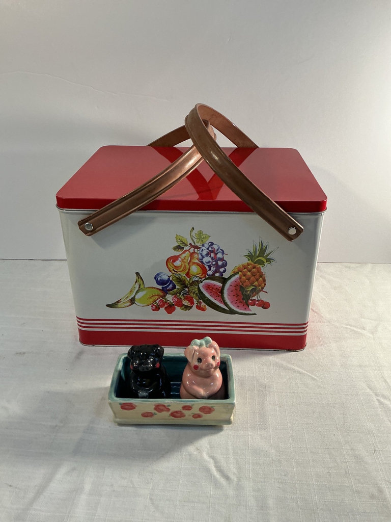 Vintage Tin Basket and More - image 1 of 4