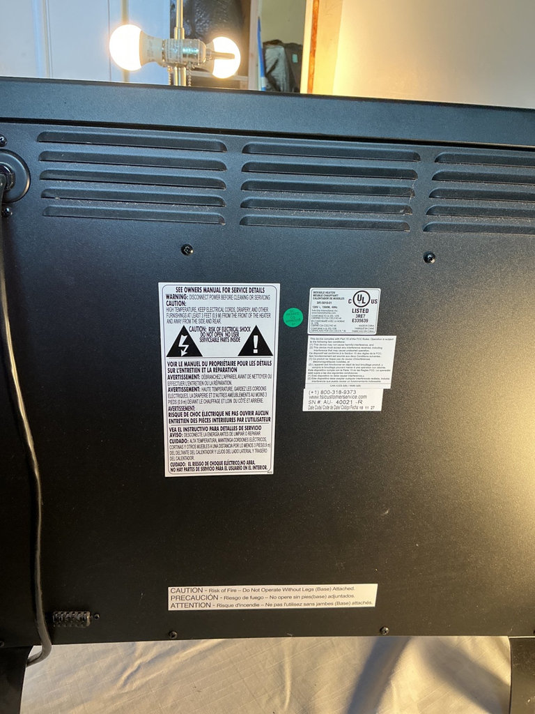 Duraflame electric fireplace stove with remote.  - image 3 of 4