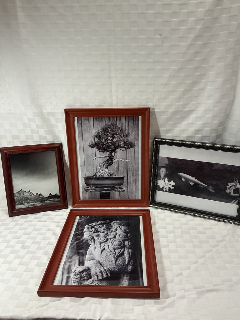 Set of Black-and-White Framed Art Prints - image 1 of 6