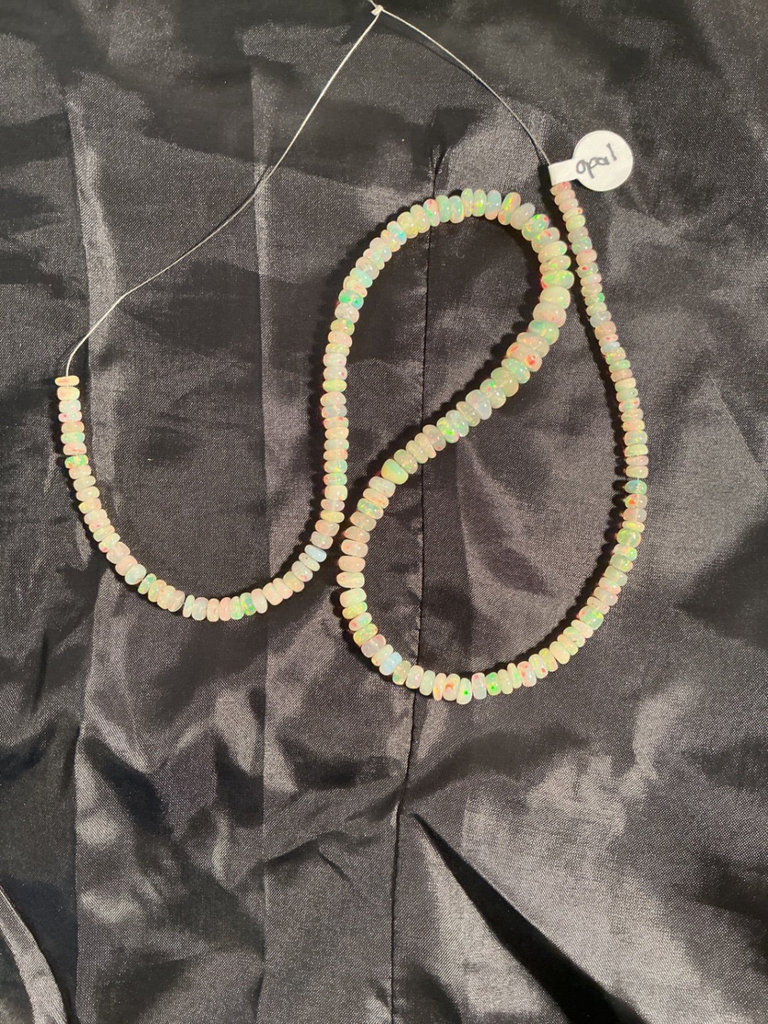 Opal beads and rings - image 5 of 5
