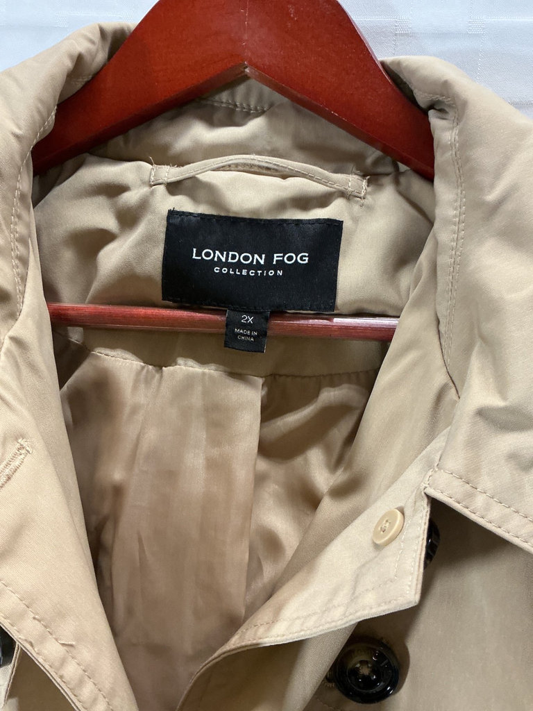 Tan London Fog trench coat and Pendleton plaid wool jacket - image 6 of 7
