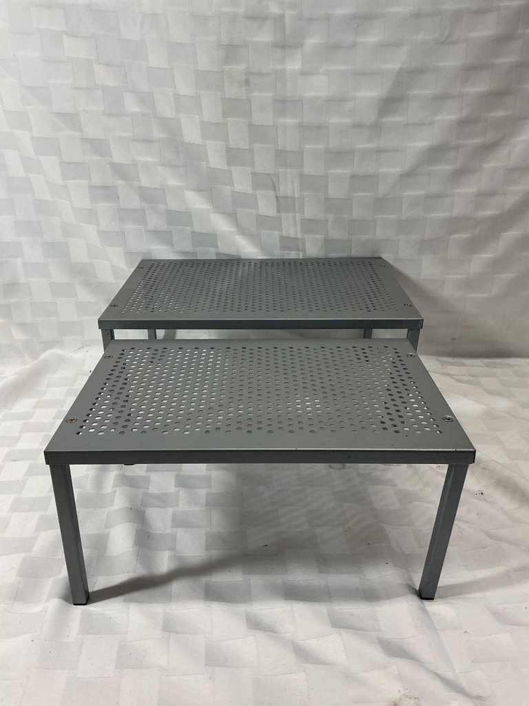 Perforated metal shelf and stands - image 5 of 5