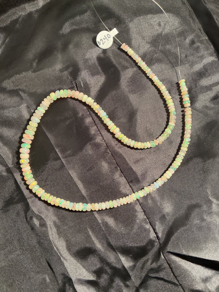 Opal beads and rings - image 4 of 5