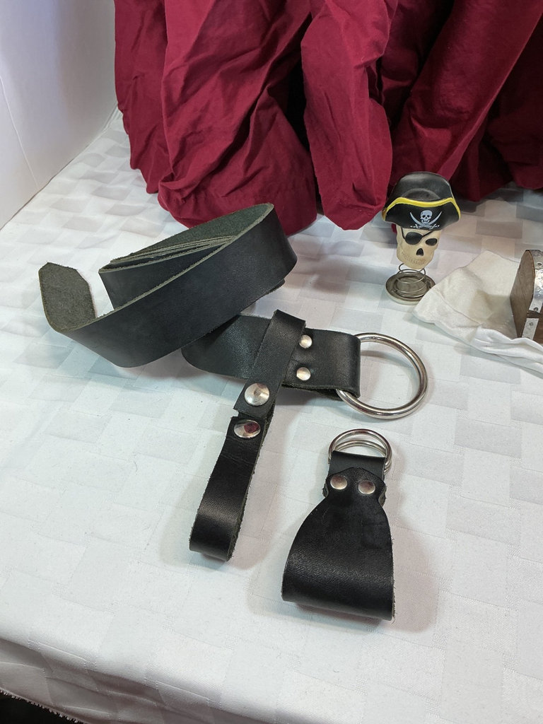 Pirate Cosplay costume pieces, leather accessories. - image 3 of 6