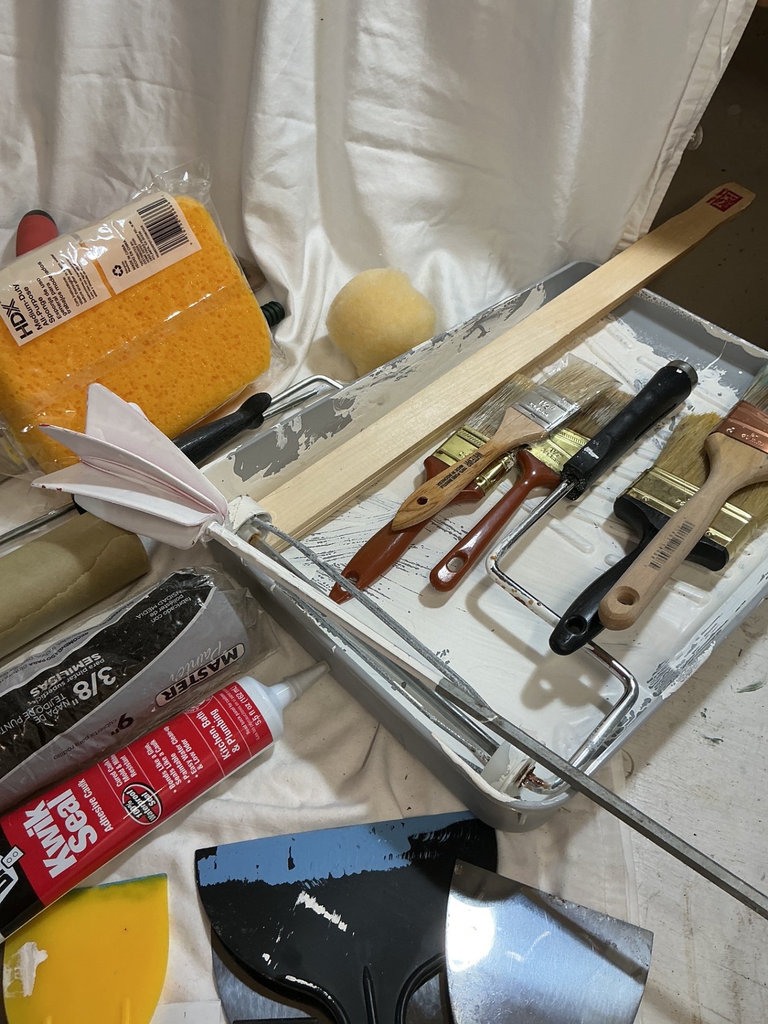 Assorted painting and sealing supplies and tools - image 3 of 5