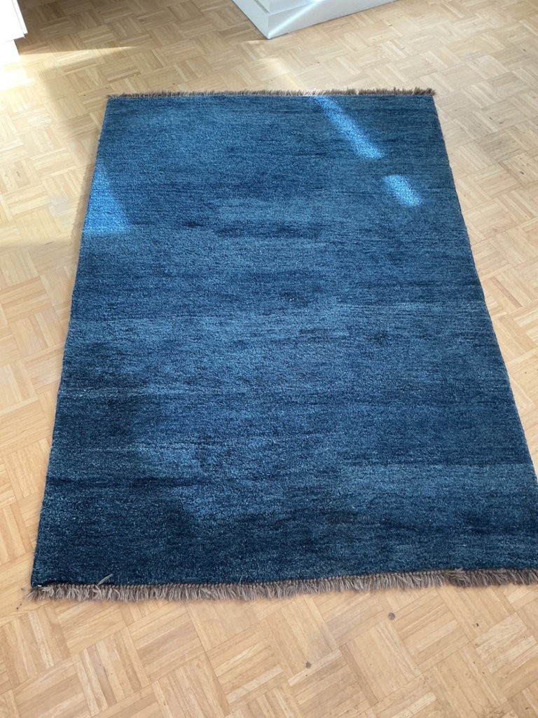 Blue rectangular rug from IKEA. - image 2 of 3