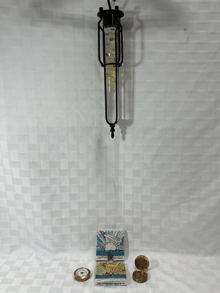 Maritime pocket sundial, Galileo thermometer, more - image 3 of 4