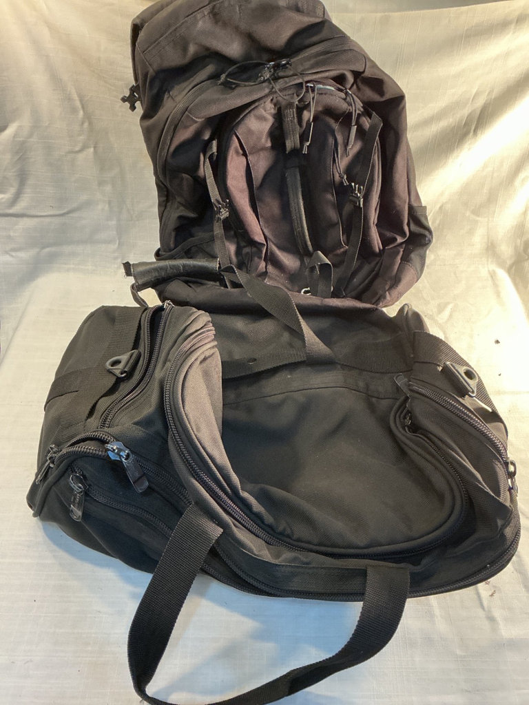 Assorted travel bags: backpack, rolling suitcase, and duffel - image 4 of 11